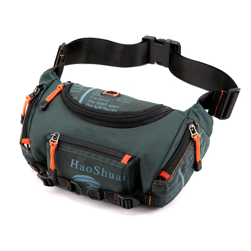 New Multifunctional Outdoor Waist Bag Sports Men's Shoulder Crossbody Bag Waterproof Chest Bag Cycling Climbing Large Capacity Waist Bag