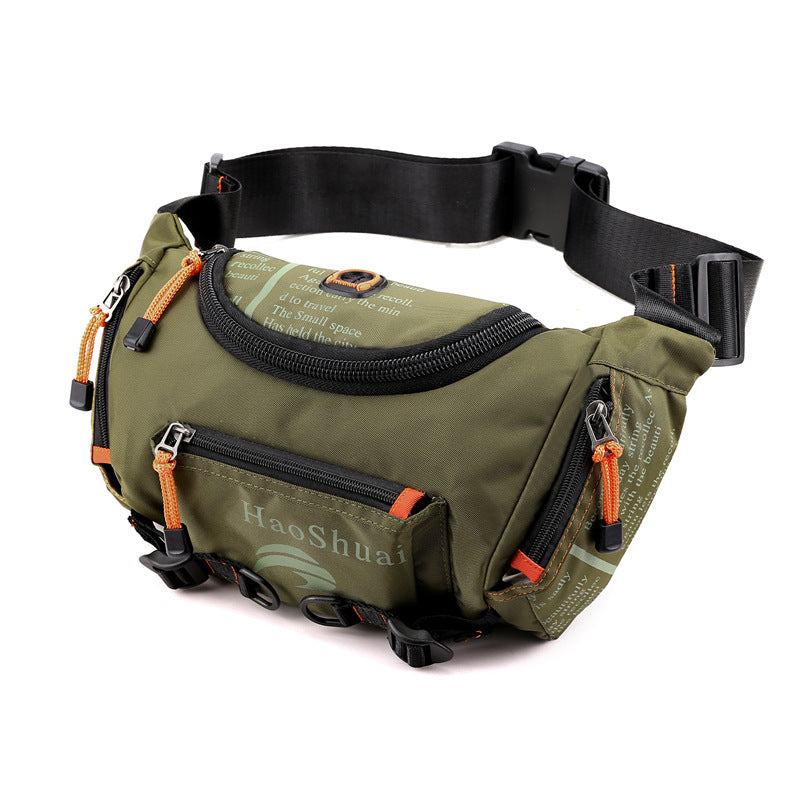 New Multifunctional Outdoor Waist Bag Sports Men's Shoulder Crossbody Bag Waterproof Chest Bag Cycling Climbing Large Capacity Waist Bag