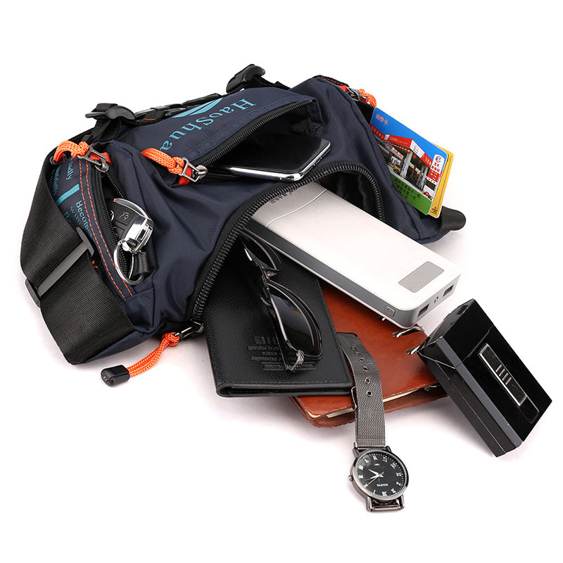 New Multifunctional Outdoor Waist Bag Sports Men's Shoulder Crossbody Bag Waterproof Chest Bag Cycling Climbing Large Capacity Waist Bag