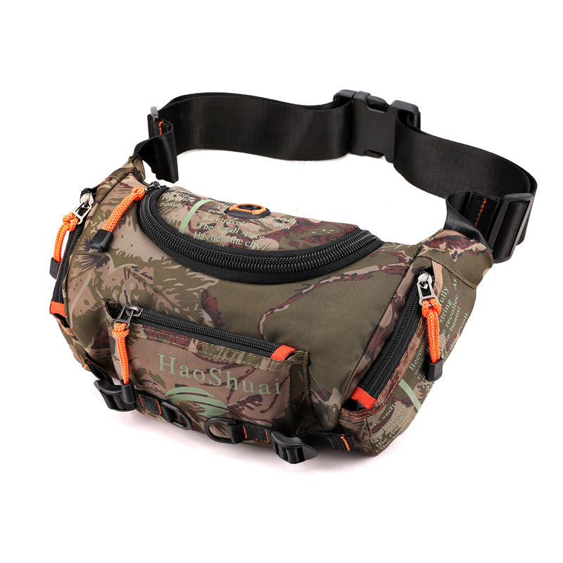New Multifunctional Outdoor Waist Bag Sports Men's Shoulder Crossbody Bag Waterproof Chest Bag Cycling Climbing Large Capacity Waist Bag