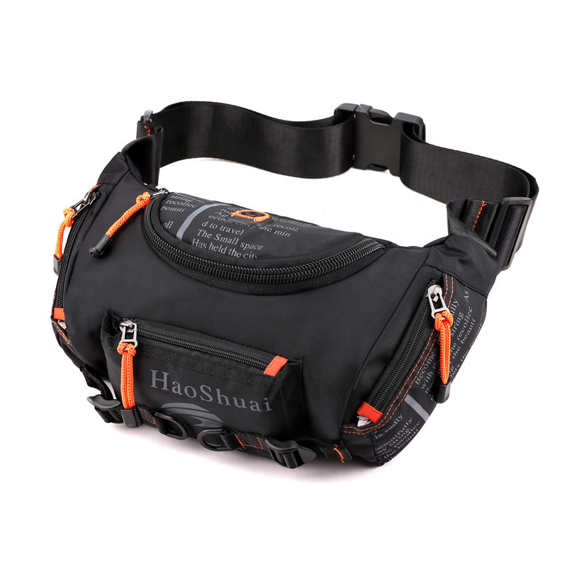 New Multifunctional Outdoor Waist Bag Sports Men's Shoulder Crossbody Bag Waterproof Chest Bag Cycling Climbing Large Capacity Waist Bag