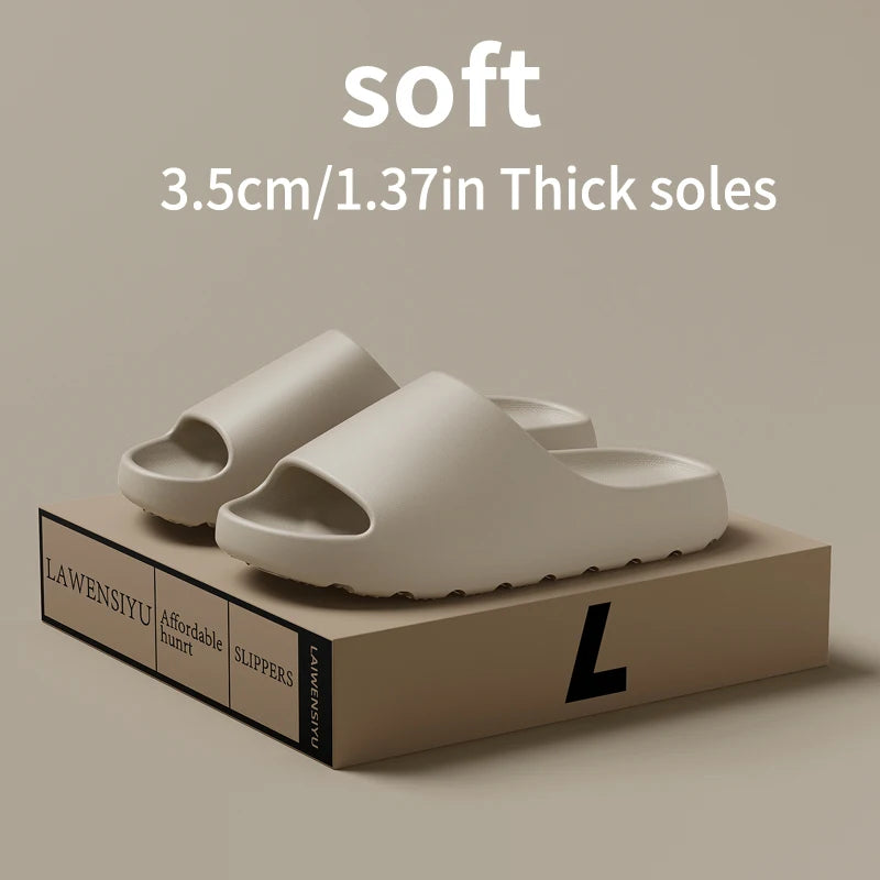 2025 New Arrival Men's Trendy Outdoor Slippers with EVA Tread Feel Anti Slip and Wear-resistant Slippers Indoor Home