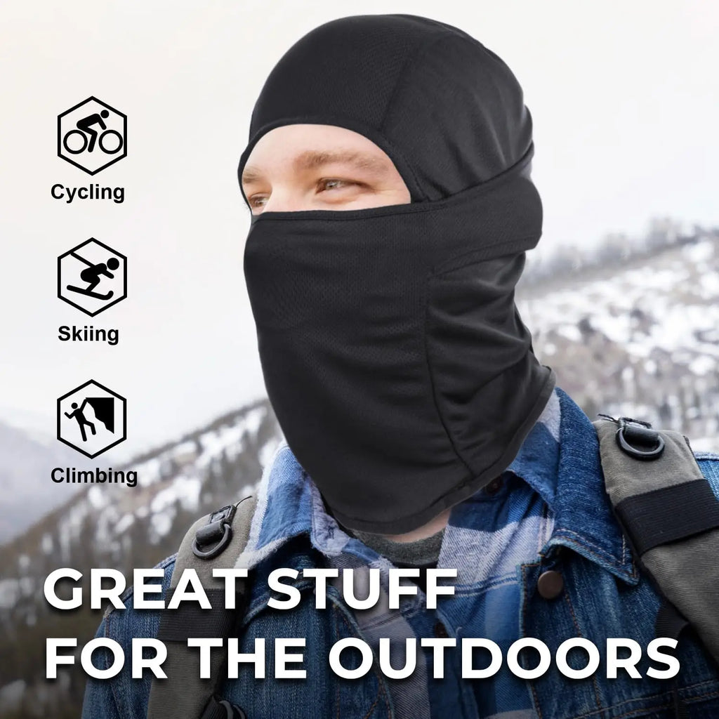 Balaclava Full Face Ski Mask — Breathable, Windproof, Men & Women Outdoor Sports