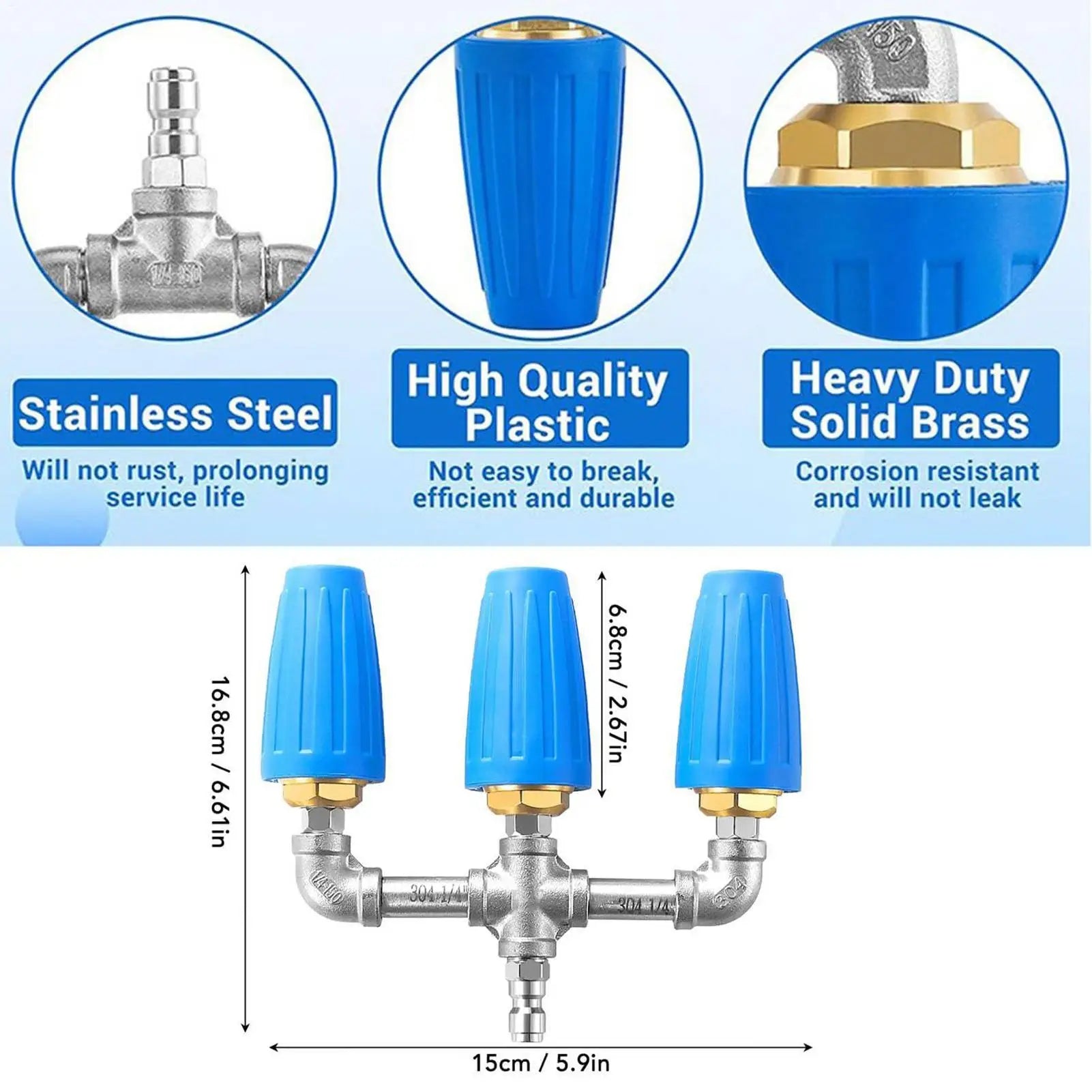 Pressure Washer Nozzle Quick Connect Powerful Pressure Washer Replacement Tips For Yards Porches Gardens Lawn Balconies Terraces