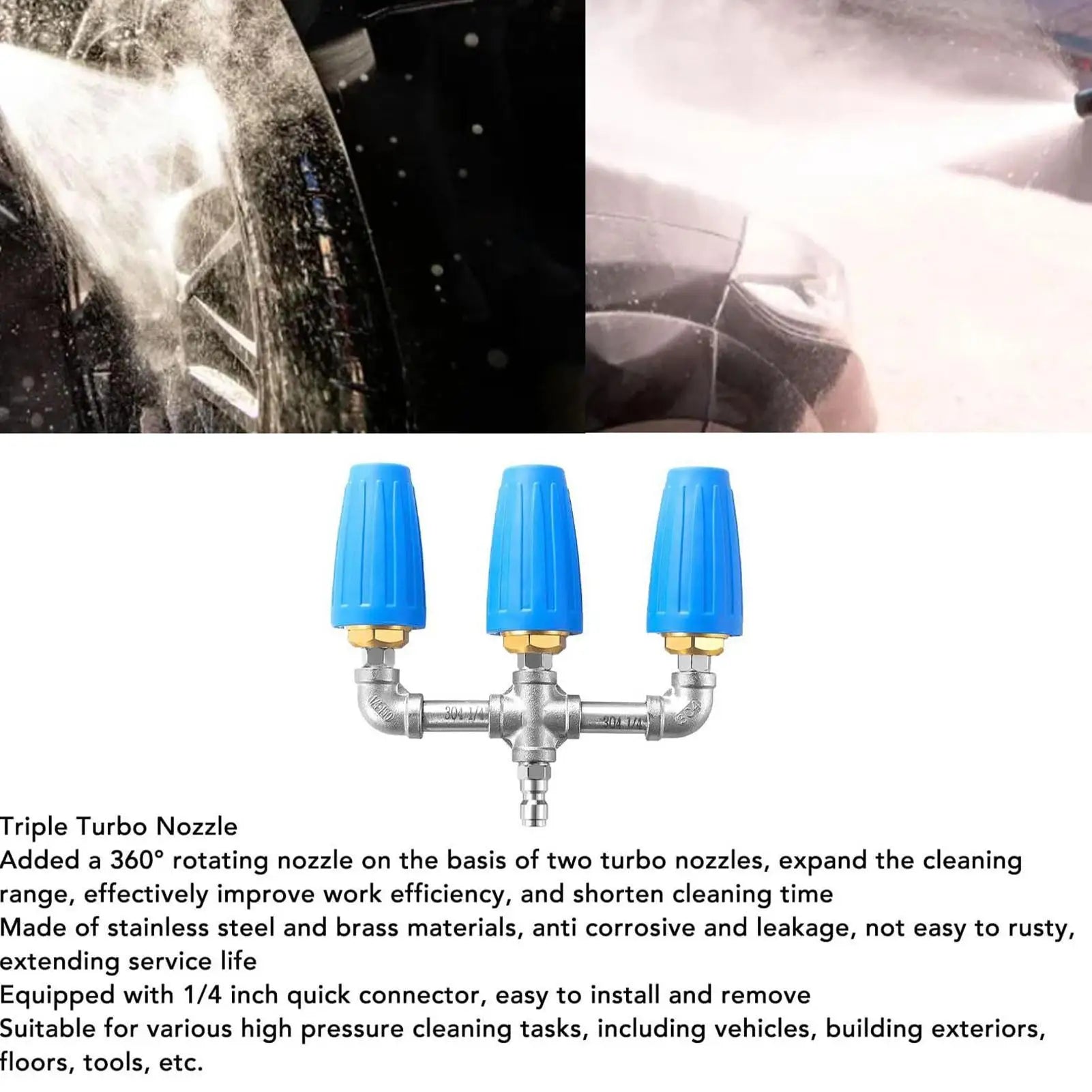 Pressure Washer Nozzle Quick Connect Powerful Pressure Washer Replacement Tips For Yards Porches Gardens Lawn Balconies Terraces