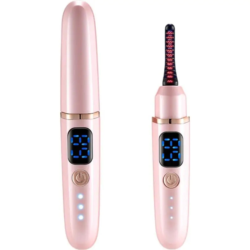 Rechargeable Electric Heated Eyelash Curler, Digital Display 3-Level Temperature Control for Long-Lasting Lash Curls