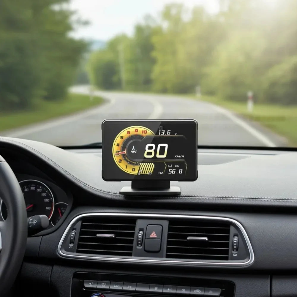 Universal Multi-function Car Gauge A91 HUD Head Up Display Full LCD OBD Instrument Panel
