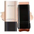 Watery Double-Headed Foundation Stick with Brush, Natural Long-Lasting Flawless Makeup For Facial Concealer Cosmetics