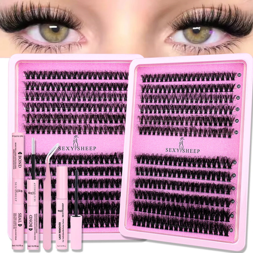 DIY Cluster Lashes — Individual Eyelash Extensions with Glue & Remover