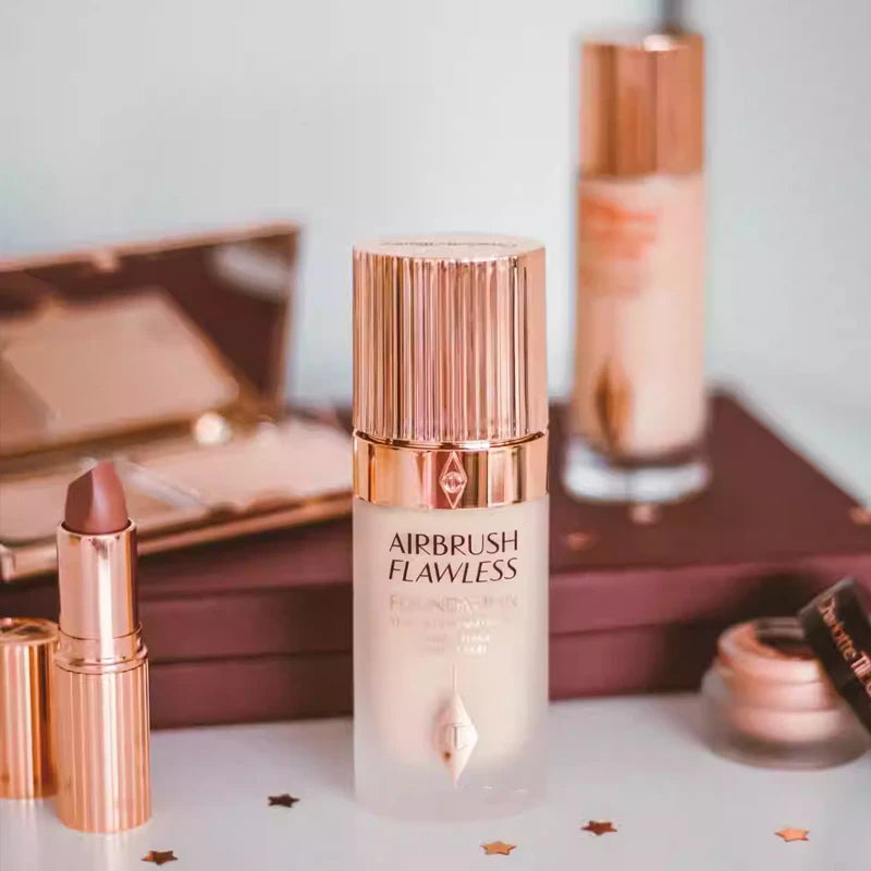 Charlotte Tilbury CT Makeup Set Base Makeup Antioxidant Powder Smooth Fine High Waterproof Skin-nourishing Essence Foundation
