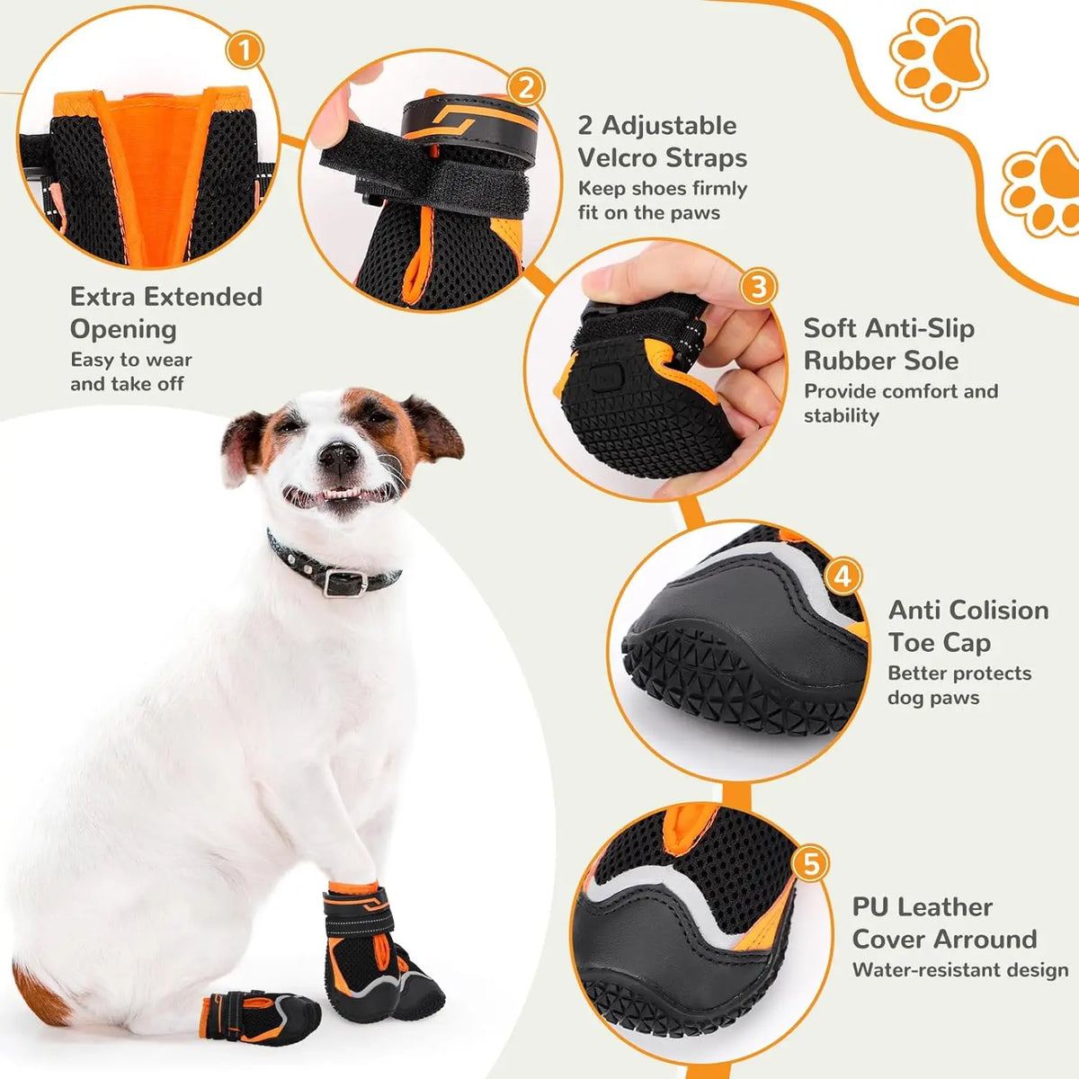Dog Boots & Paw Protectors — Hot Pavement, Outdoor Hiking, Hardwood Floor Dog Shoes