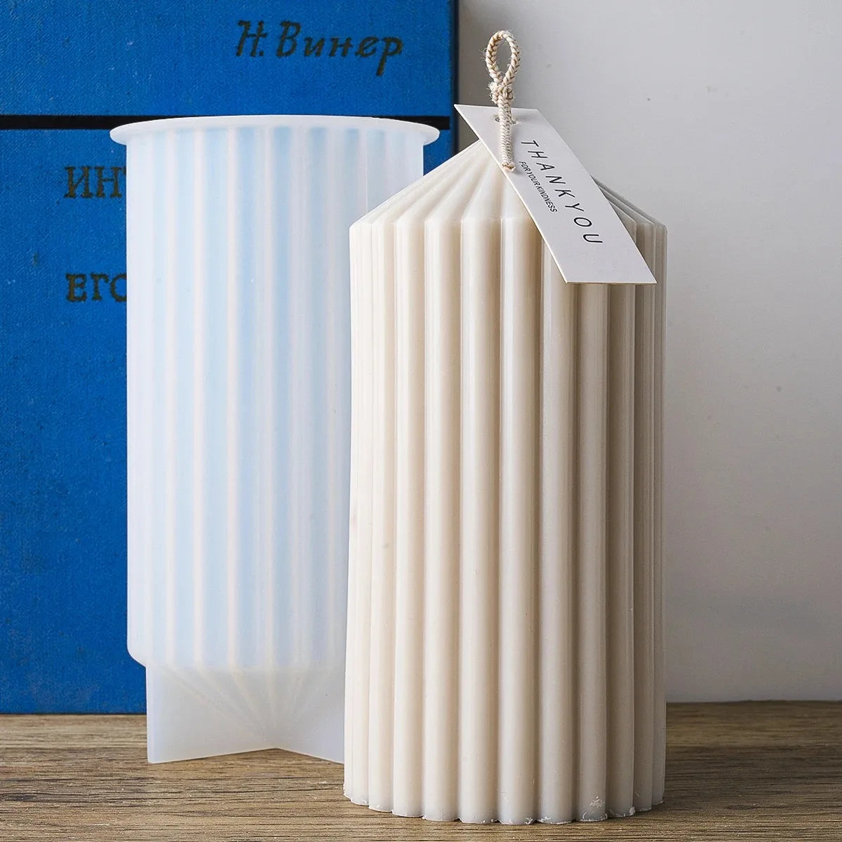 Simply Style Cylindrical Candle Silicone Mold DIY Aromath Candles Soap Making Resin Mold 3D Plaster Craft Home Decor Supplies