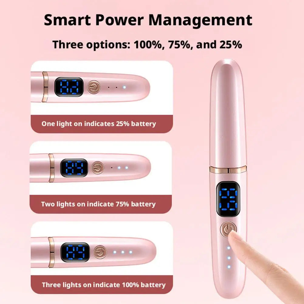Rechargeable Electric Heated Eyelash Curler, Digital Display 3-Level Temperature Control for Long-Lasting Lash Curls