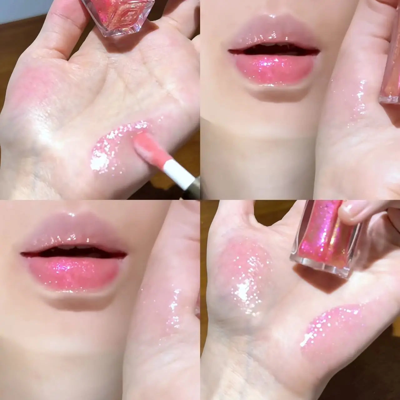 Herorange Star Shine Glitter Lip Gloss Shimmer Fine Glitter Long Lasting Moisturizing Non Sticky Glossy Lip Makeup
