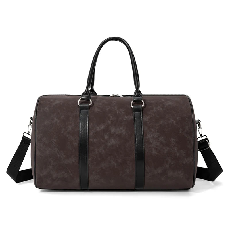 Leopard Print Duffle Weekender Bag Large Carry on Travel Bag Adjustable Strap Sports Gym Overnight Handbag for Men Women