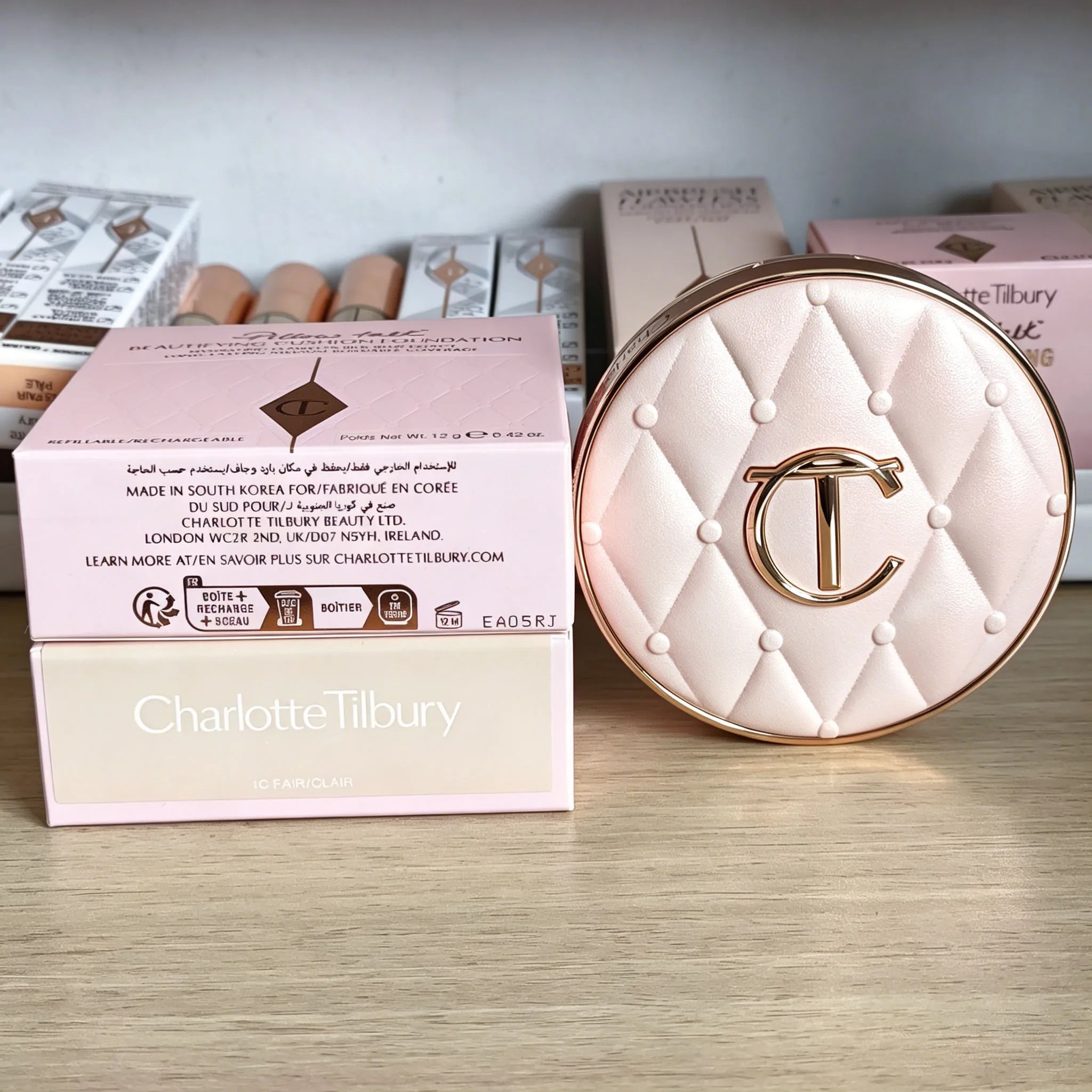 Charlotte Tilbury CT Makeup Set Base Makeup Antioxidant Powder Smooth Fine High Waterproof Skin-nourishing Essence Foundation