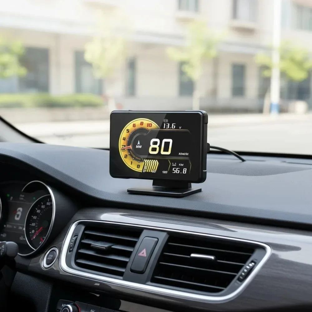 Universal Multi-function Car Gauge A91 HUD Head Up Display Full LCD OBD Instrument Panel