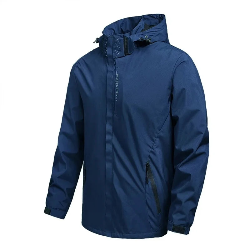 Men's Outdoor Waterproof Raincoat Lightweight Raincoat with Hood streetwear Hiking Windproof Jacket Climbing Outdoor Jackets