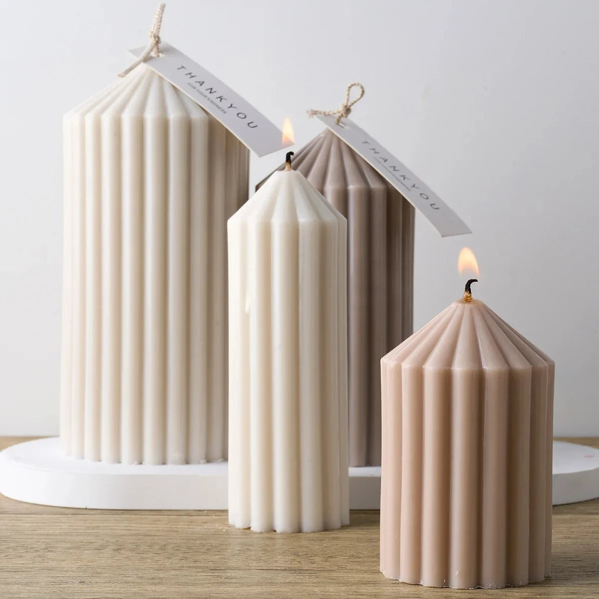 Simply Style Cylindrical Candle Silicone Mold DIY Aromath Candles Soap Making Resin Mold 3D Plaster Craft Home Decor Supplies