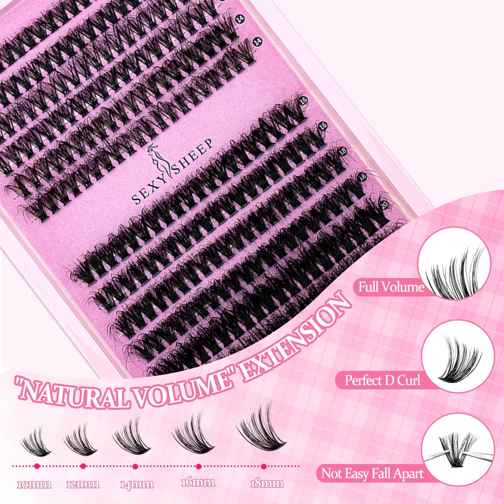 DIY Cluster Lashes — Individual Eyelash Extensions with Glue & Remover