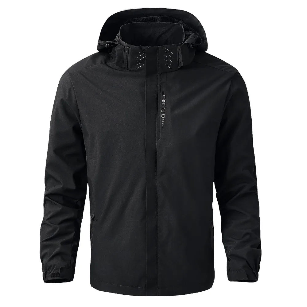 Men's Outdoor Waterproof Raincoat Lightweight Raincoat with Hood streetwear Hiking Windproof Jacket Climbing Outdoor Jackets