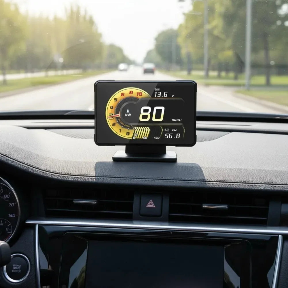 Universal Multi-function Car Gauge A91 HUD Head Up Display Full LCD OBD Instrument Panel