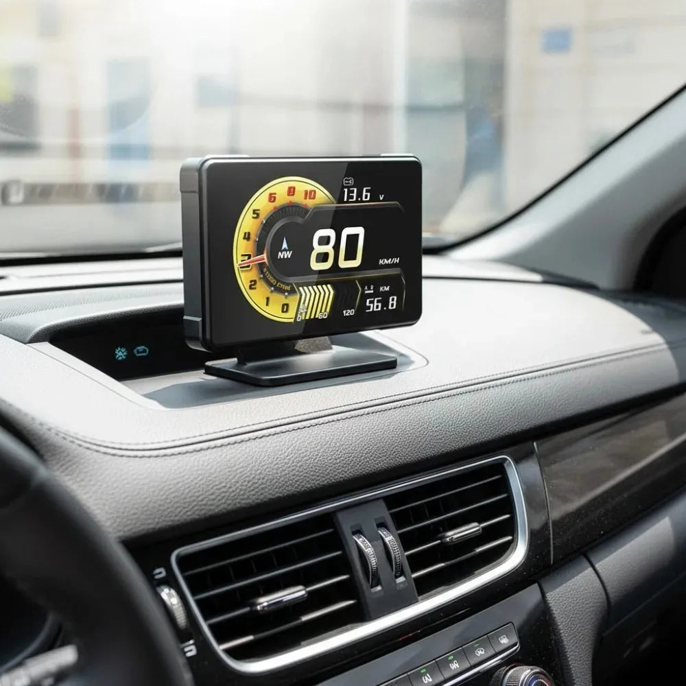 Universal Multi-function Car Gauge A91 HUD Head Up Display Full LCD OBD Instrument Panel