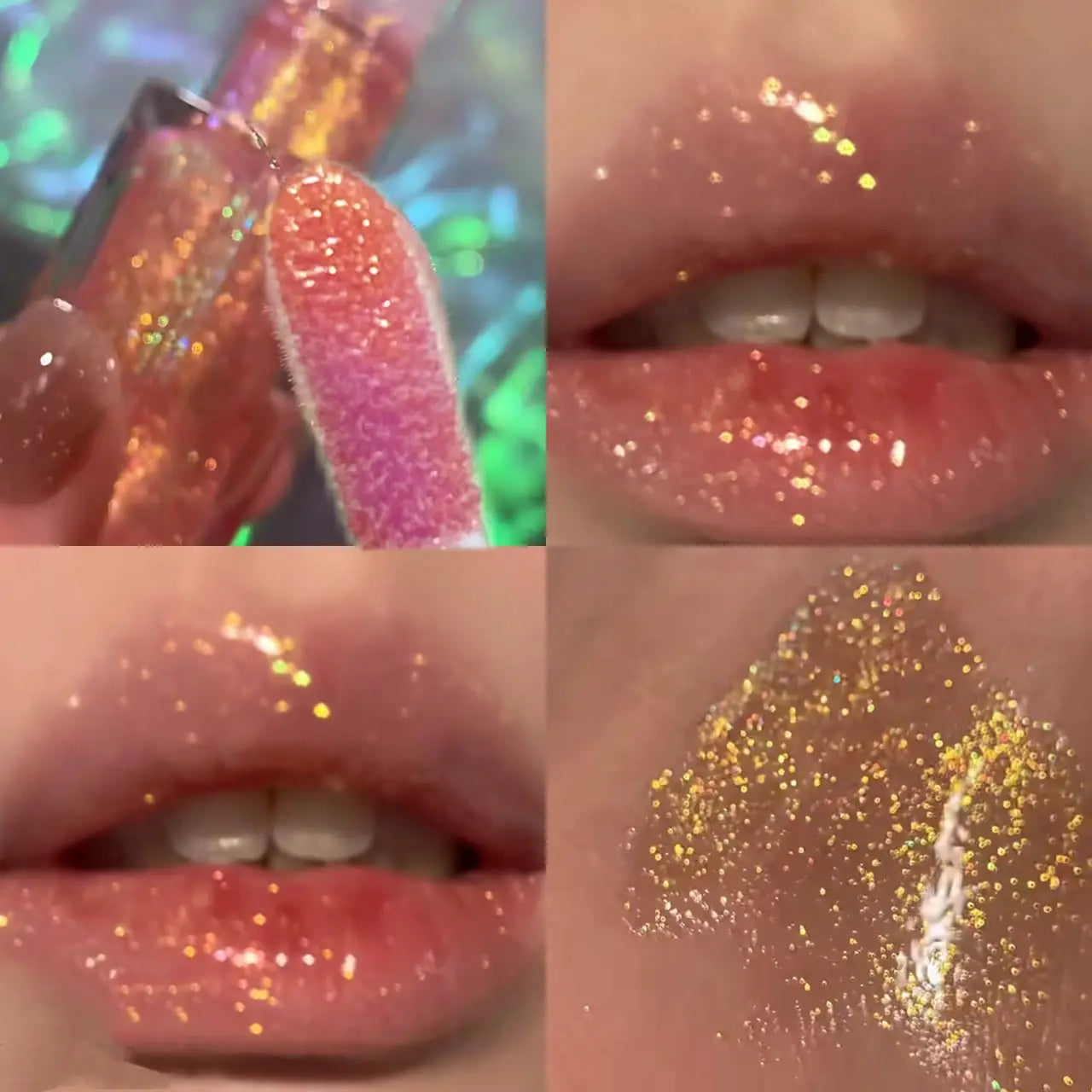 Herorange Star Shine Glitter Lip Gloss Shimmer Fine Glitter Long Lasting Moisturizing Non Sticky Glossy Lip Makeup