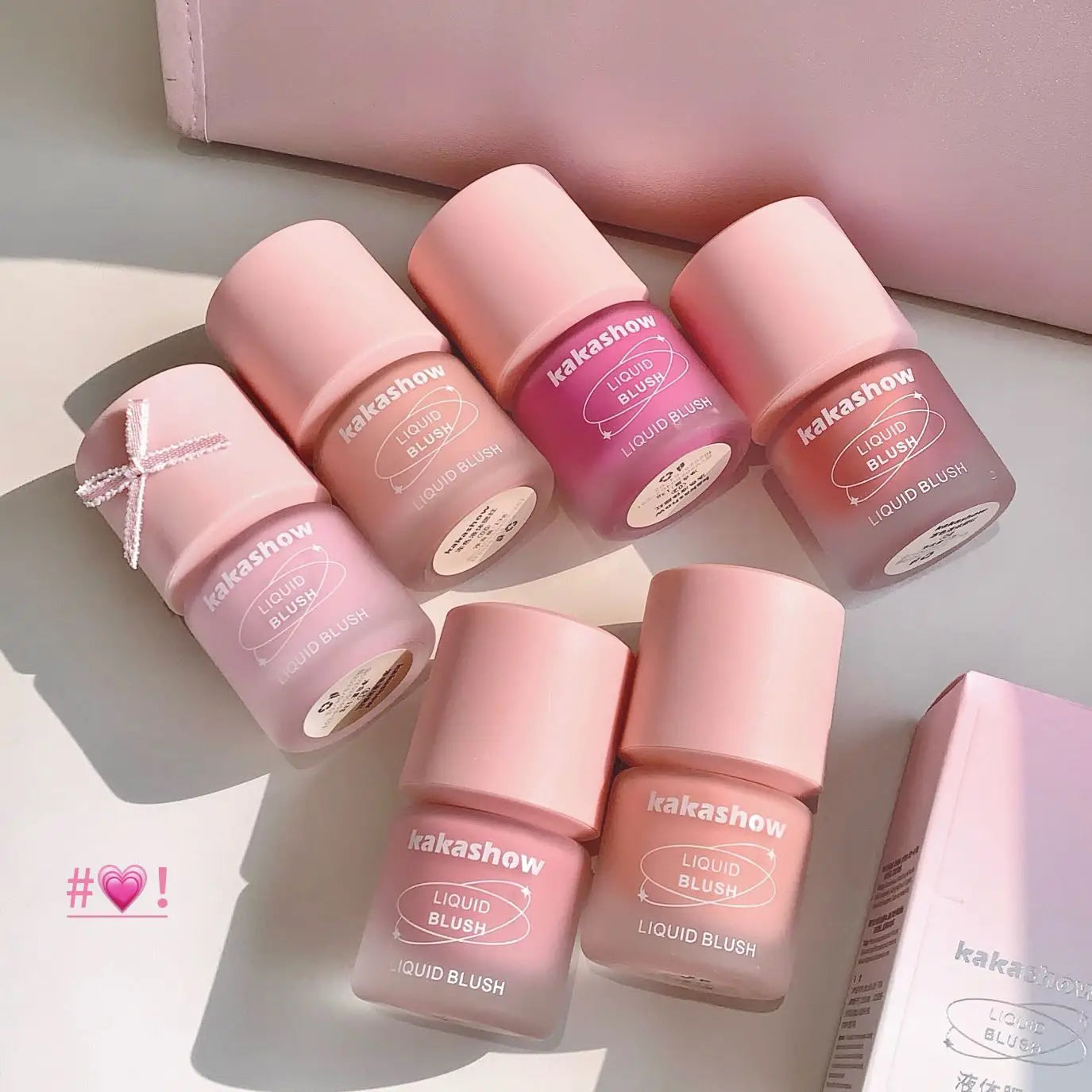Vitality Six Colors Liquid Blush Moisturizing Watery Long-Lasting Makeup Easy to Smudge Cheek Rouge For Natural Flawless Look
