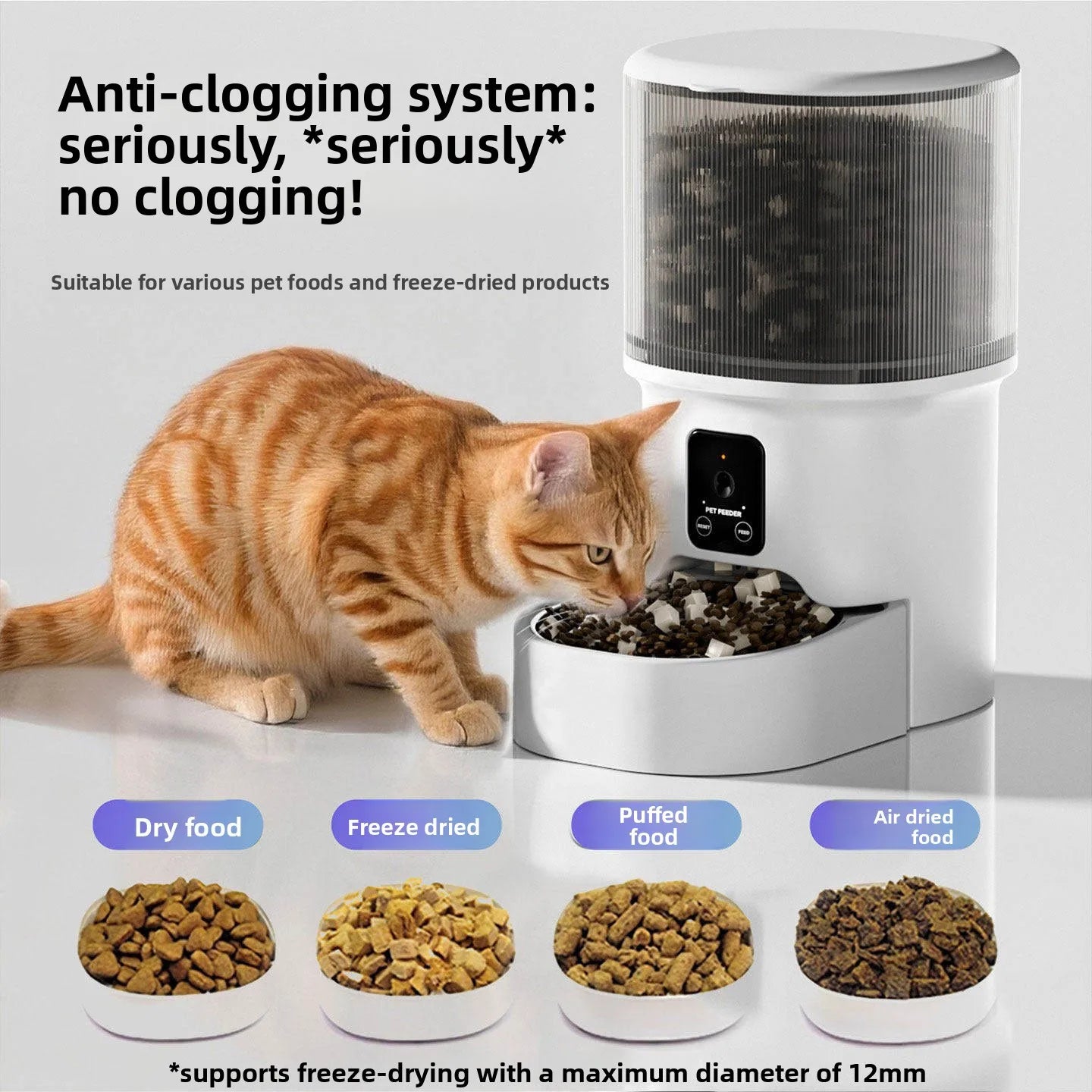 HD Video Automatic Pet Feeder for Cats Dogs 4L Smart Timed Quantitative Food Dispenser with Stainless Steel Bow Pet Supplies