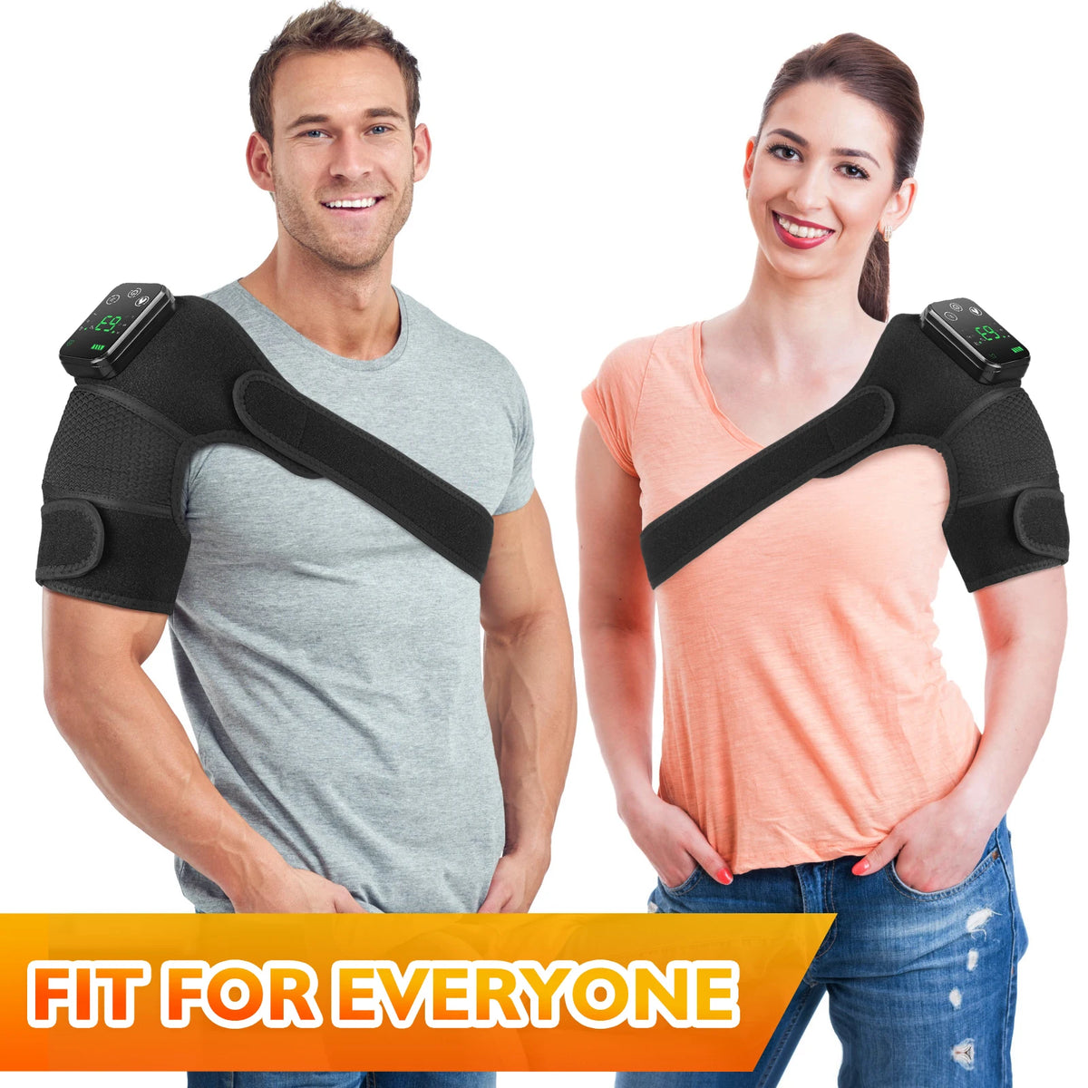 1/2 PCS 3 in1 Electric Heated Vibration Knee Massage Pad Massager Shoulder Elbow Knee Hot Compress Thermal Joint Brace Muscle Relaxation