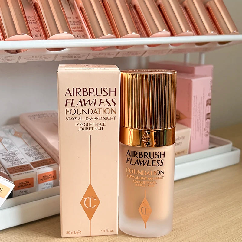 Charlotte Tilbury CT Makeup Set Base Makeup Antioxidant Powder Smooth Fine High Waterproof Skin-nourishing Essence Foundation
