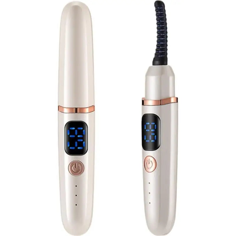 Rechargeable Electric Heated Eyelash Curler, Digital Display 3-Level Temperature Control for Long-Lasting Lash Curls