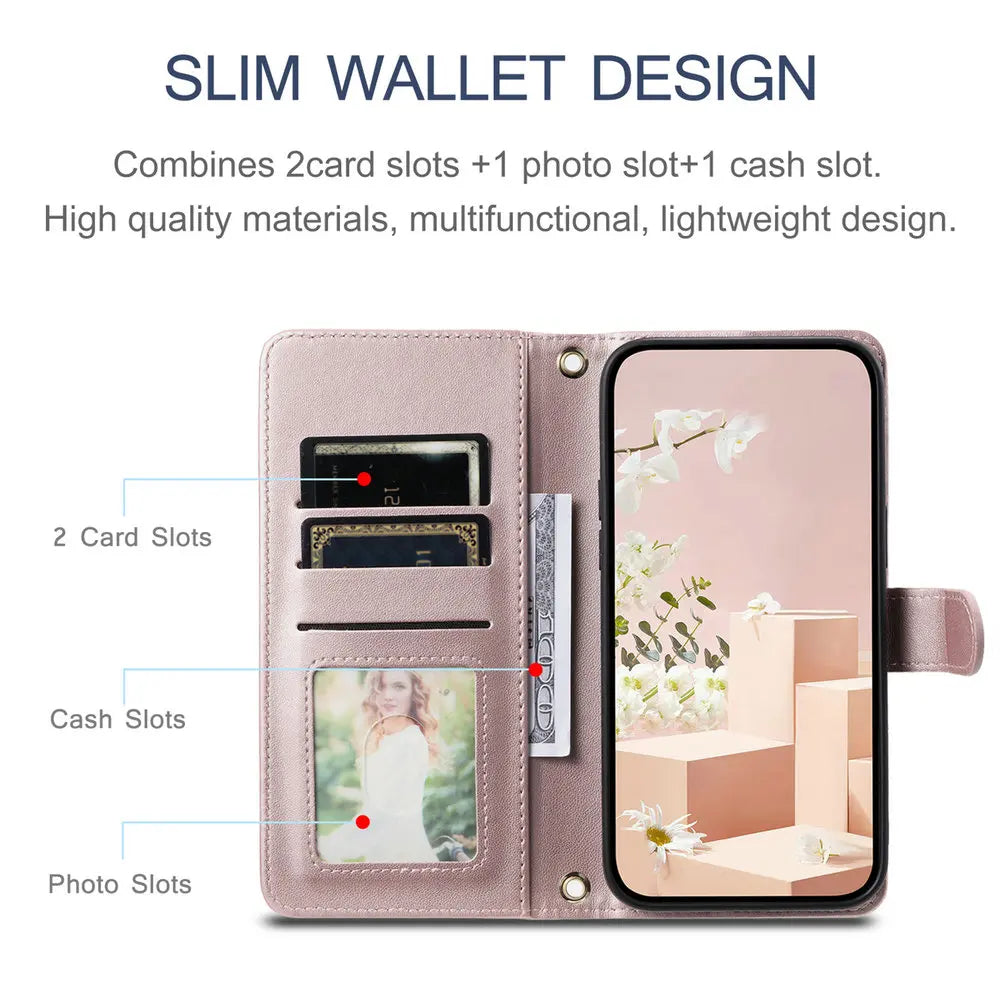 Flip Case For iPhone 17 Pro Max 5G 2025 Crossbody Leather Wallet Funda For iPhone 17 Air Case iPhone17 Pro Luxury Book Cover