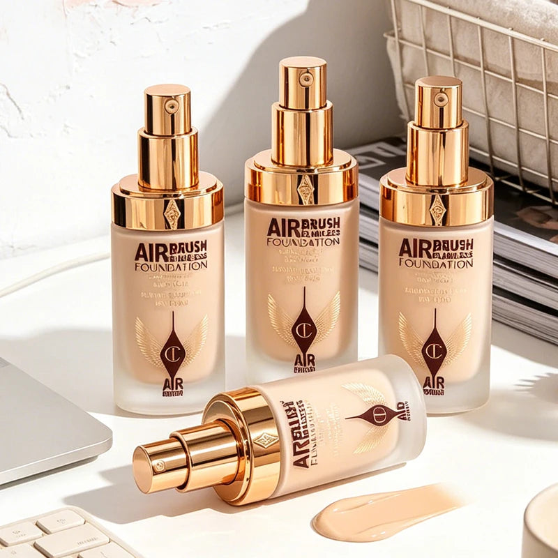 Charlotte Tilbury CT Makeup Set Base Makeup Antioxidant Powder Smooth Fine High Waterproof Skin-nourishing Essence Foundation
