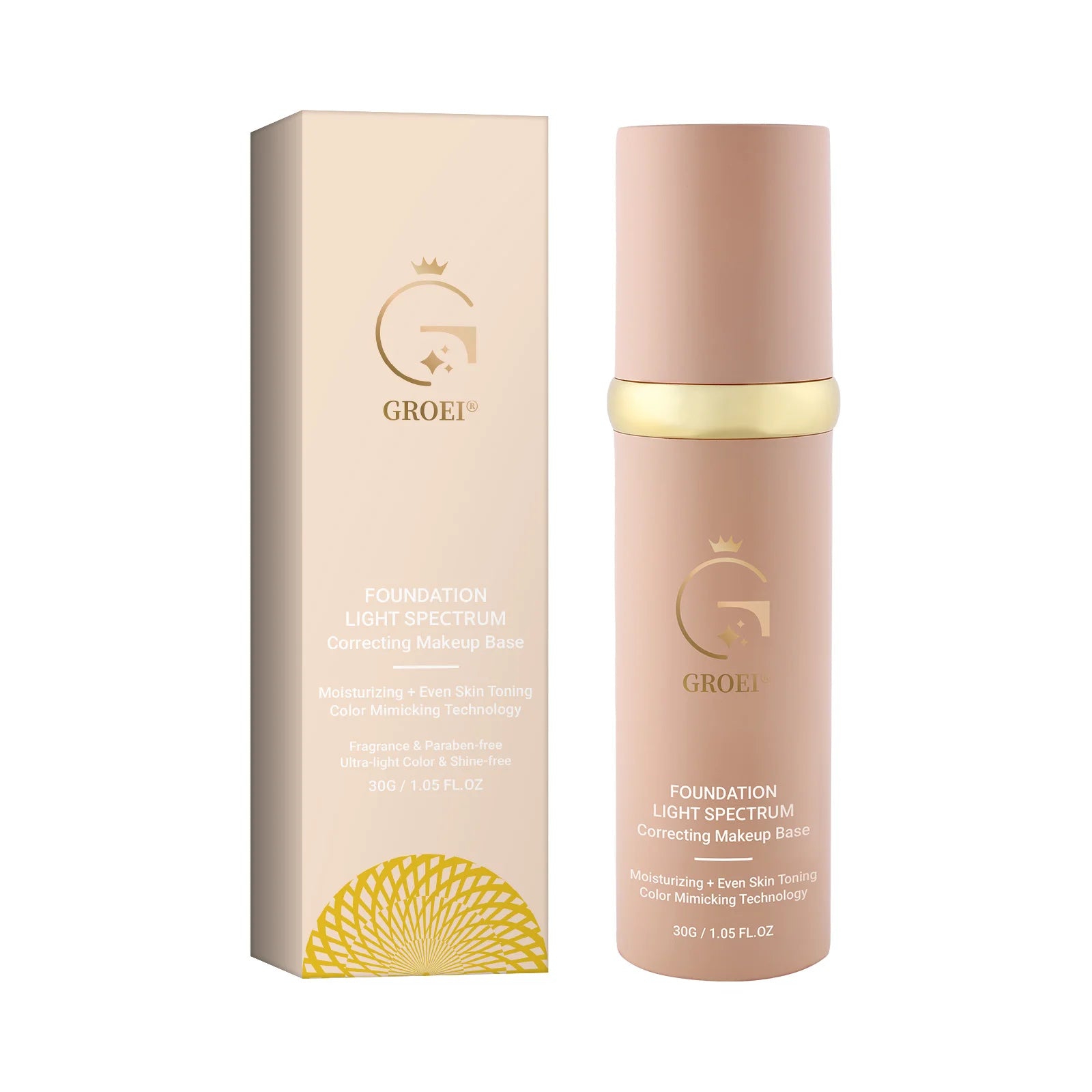 4-in-1 Foundation Liquid Makeup Serum Liquid Hydrating Full Coverage Concealer Light Spectrum Sunscreen SPF 50 Korean Makeup