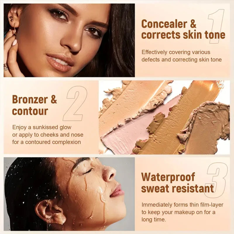 10 Colors Concealer Palette Eye Repairing Base Palette Matte Dark Circles Tattoo Contour Covering Concealer Cream Lasting Makeup