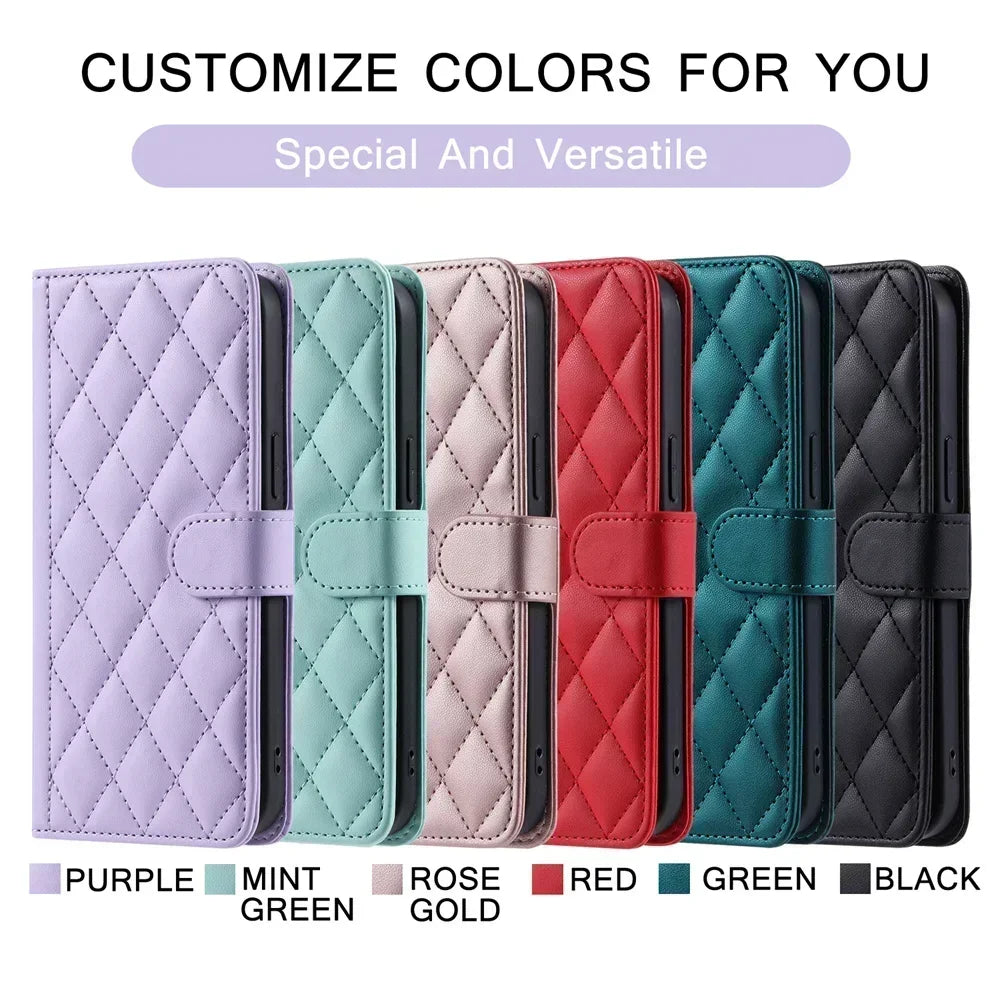 Flip Case For iPhone 17 Pro Max 5G 2025 Crossbody Leather Wallet Funda For iPhone 17 Air Case iPhone17 Pro Luxury Book Cover