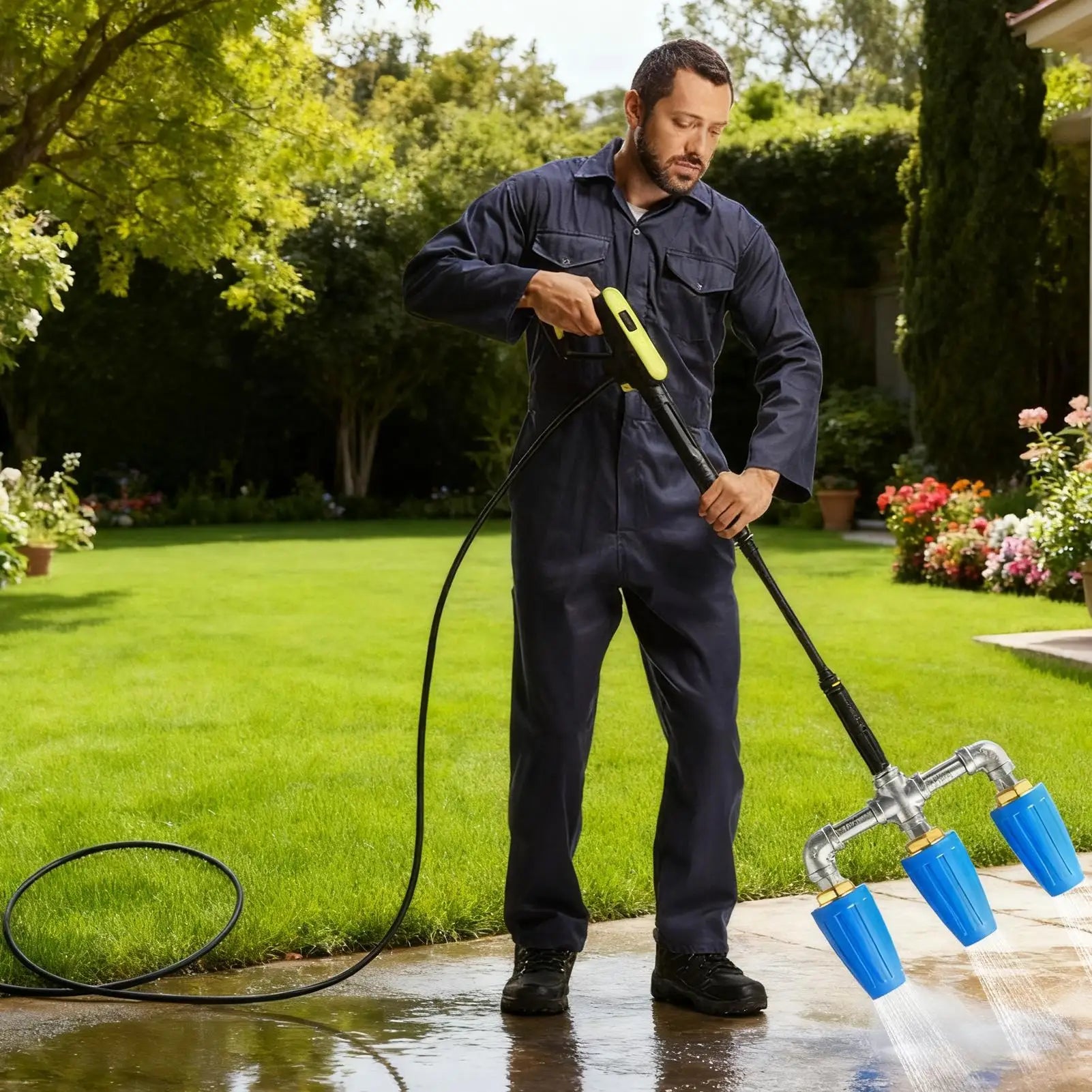 Pressure Washer Nozzle Quick Connect Powerful Pressure Washer Replacement Tips For Yards Porches Gardens Lawn Balconies Terraces